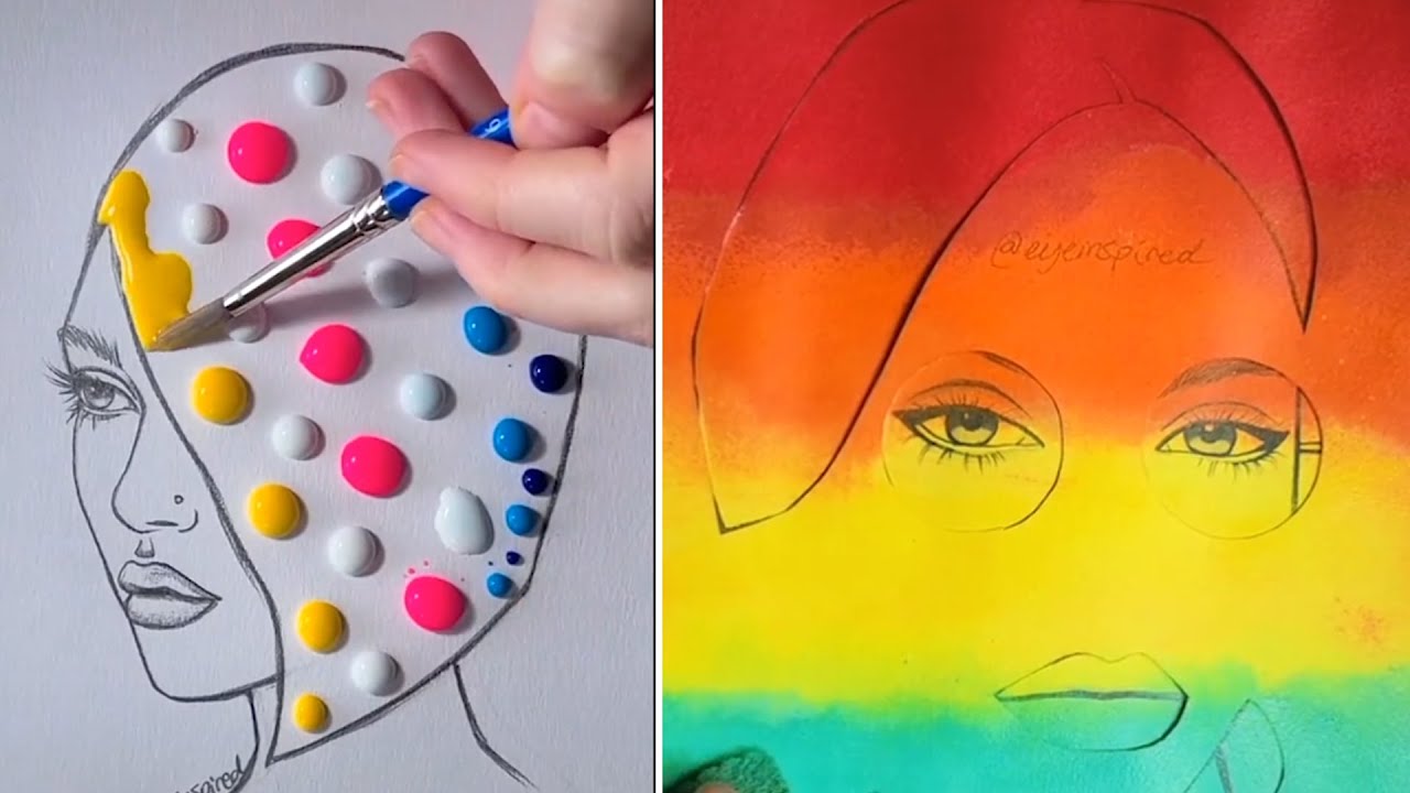 Art TikToks Compilation 🎨 Art Tiktok Tutorials ️ My Favorite Art Videos