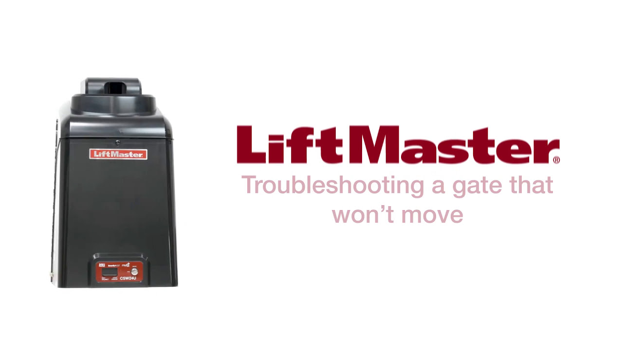 How to Troubleshoot a LiftMaster Automatic Gate Opener That Won't Open