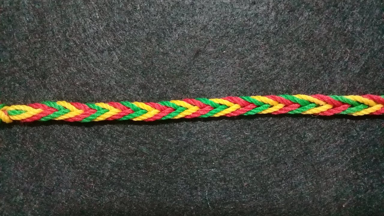 Membuat Gelang Kepang 6 Dari Benang // Macrame Bracelet Tutorial // 6 Braid bracelets from thread //