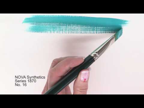 da Vinci Brushes da Vinci Nova Series 18 Nova Aquarelle Paint Brush, Flat  Wash Synthetic, Size 8 (18-08)