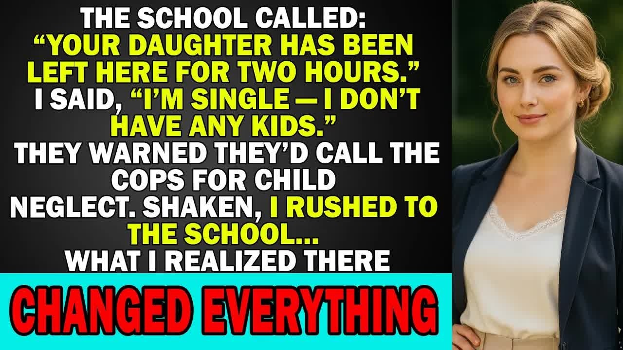 A School Said My Daughter Was Left for 2 Hours, But I Was Single & Had No Kids  Then I Realized