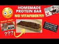 Easy Homemade Protein Bars (NO VITAFIBER) | BETTER than SKOR BARS?! | 190 Calories | Recipe Review