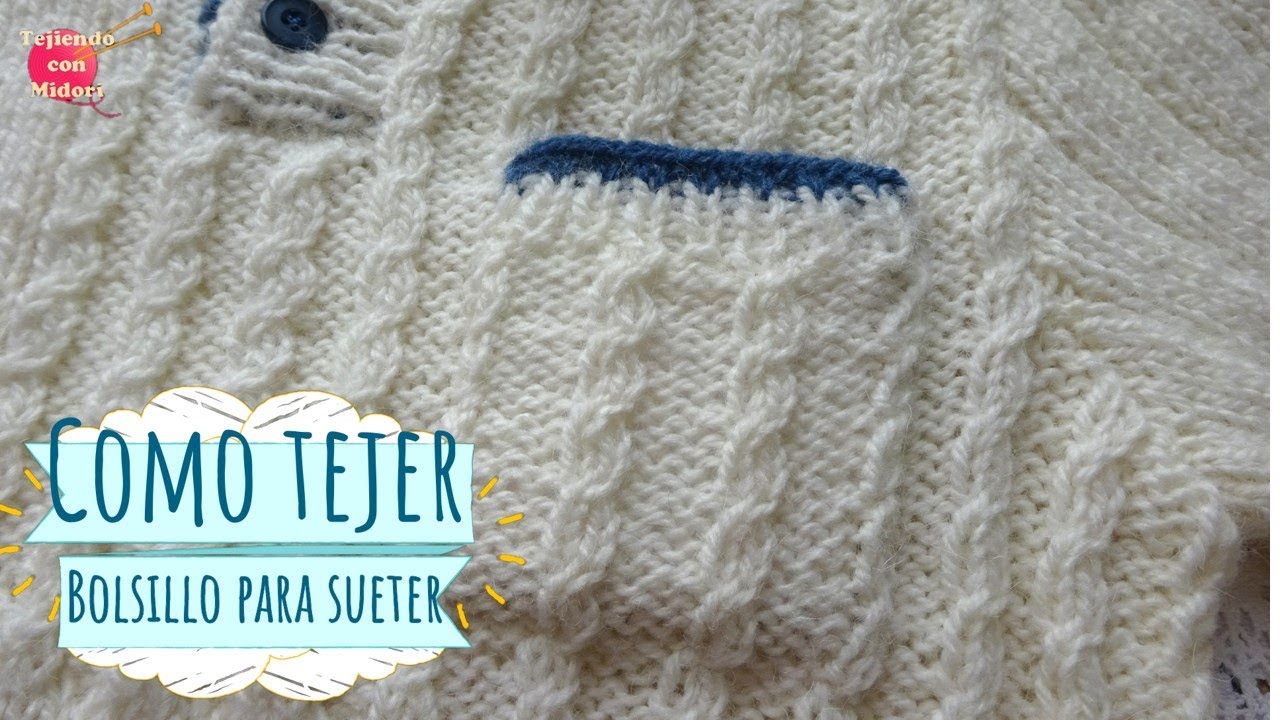 Как вязать свитер карманный ДВА ИГЛЫ