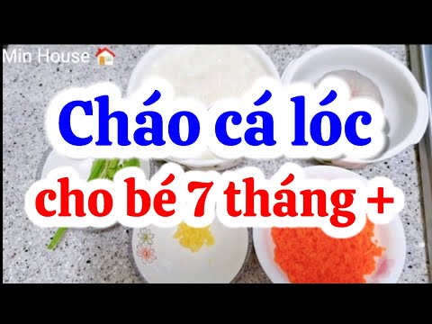 Video Cháo cá lóc || cho bé ăn dặm 7 tháng ||@MIN HOUSE TV - youtube