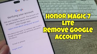 Honor Magic 7 Lite /BRP-NX1/, Remove Google Account, Bypass FRP.