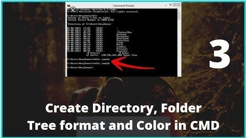 How to create Directory Tree in CMD | How make folder using CMD