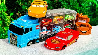 Clean up muddy minicars & disney pixar car convoys! Play in the garden