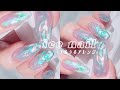 🧊💎氷ネイル • うるうるアレンジ / 2021トレンド春夏セルフジェルネイル 젤네일/셀프네일/오로라네일/봄네일 -ice nail-