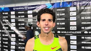 Grant Fisher talks about poor tactical decisions in the men’s 2 mile