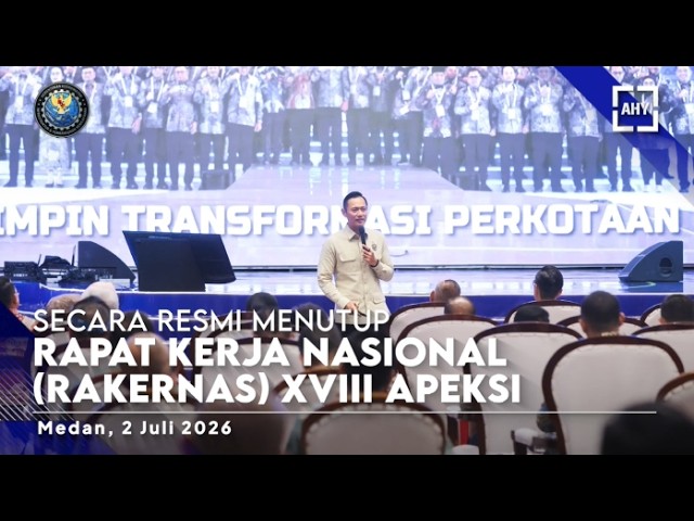 Secara Resmi menutup Rapat Kerja Nasional (RAKERNAS) XVIII APEKSI