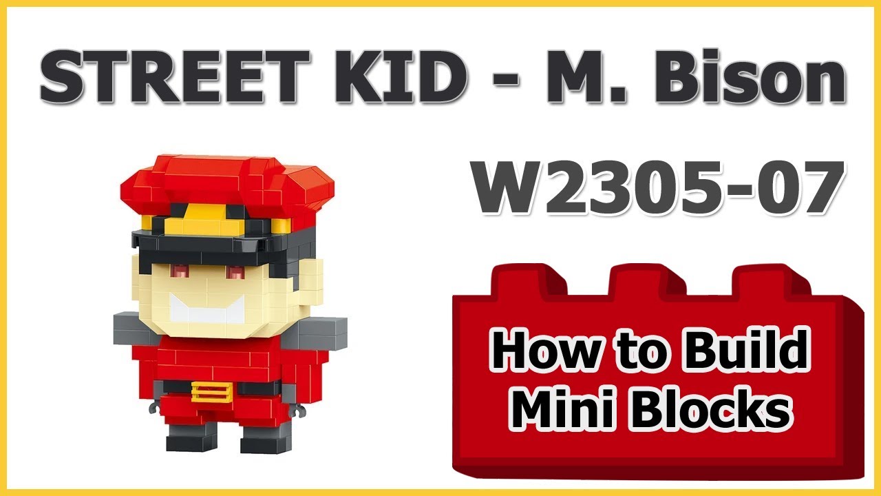 How to Build Blocks STREET KID M.Bison - LeleBrother W2305-07 Instructions Specifications