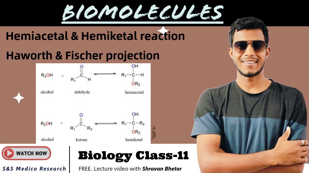 Hemi-acetal and Hemiketal Reaction || Hemiacetal & Hemiketal reaction in Monosaccharide - Glucose