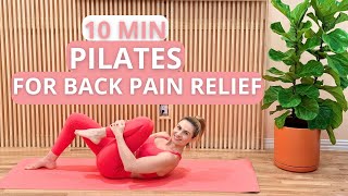 10-Min Pilates for Back Pain Relief: All Exercises Done Lying Down.