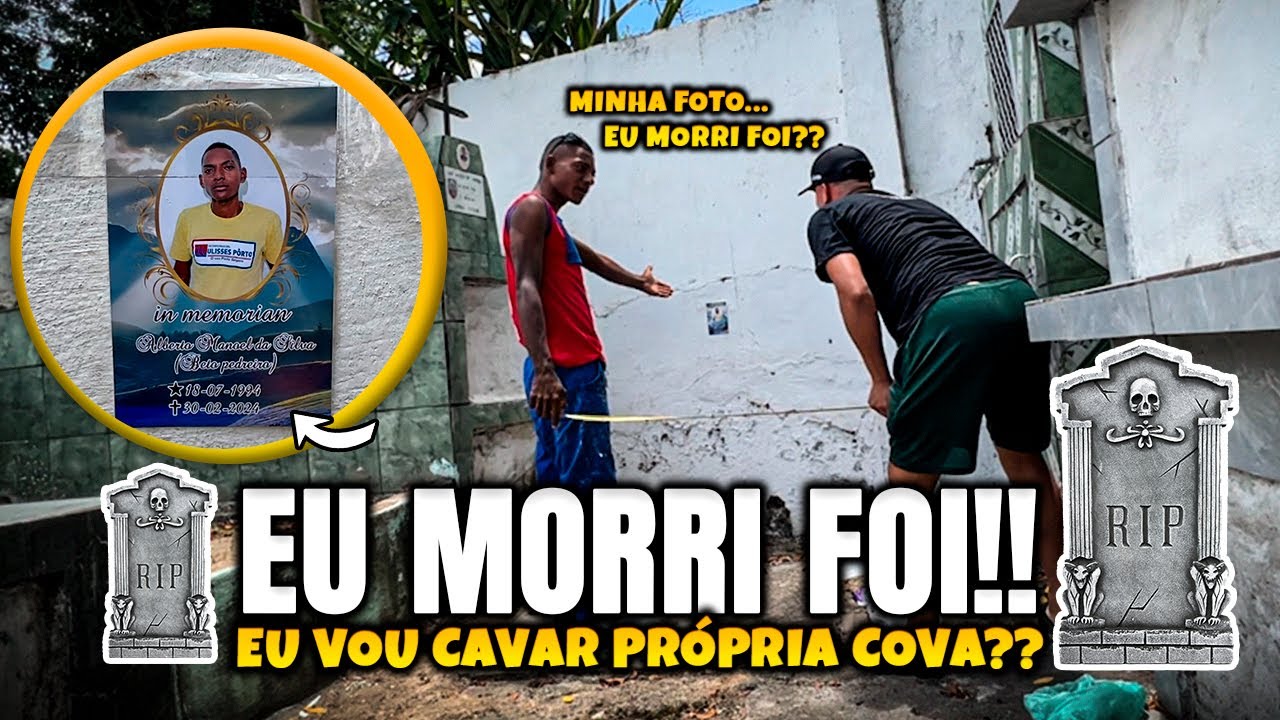 ERIK COLOCOU A FOTO DE BETO TIZIU NO CEMITÉRIO, BETO PEGOU AR | BETO TIZIU