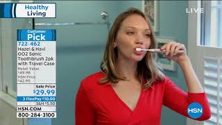 Hazel   Havi GO2 Sonic Toothbrush 2pack with Travel Case