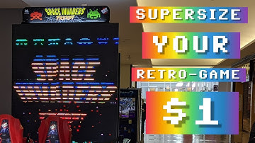 Super-size version of Space Invaders, Pac-Man, and Galaga! | LED panel display and custom controls