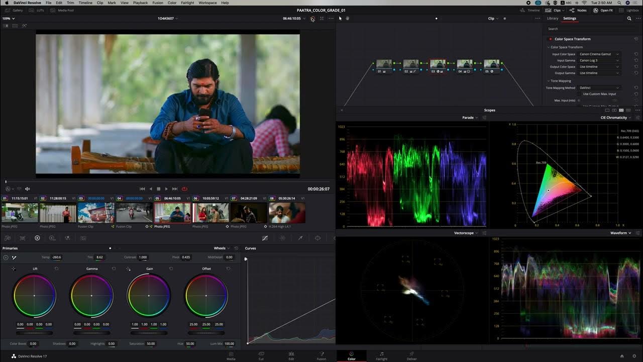 DaVinci Resolve Show Waveform and Vector Scope YouTube