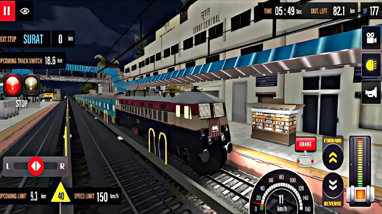 22718 / RAJKOT SF EXPRESS RUNNING | IN TRAIN SIMULATOR ANDROID GAMEPLAY | 4K 60 FPS |