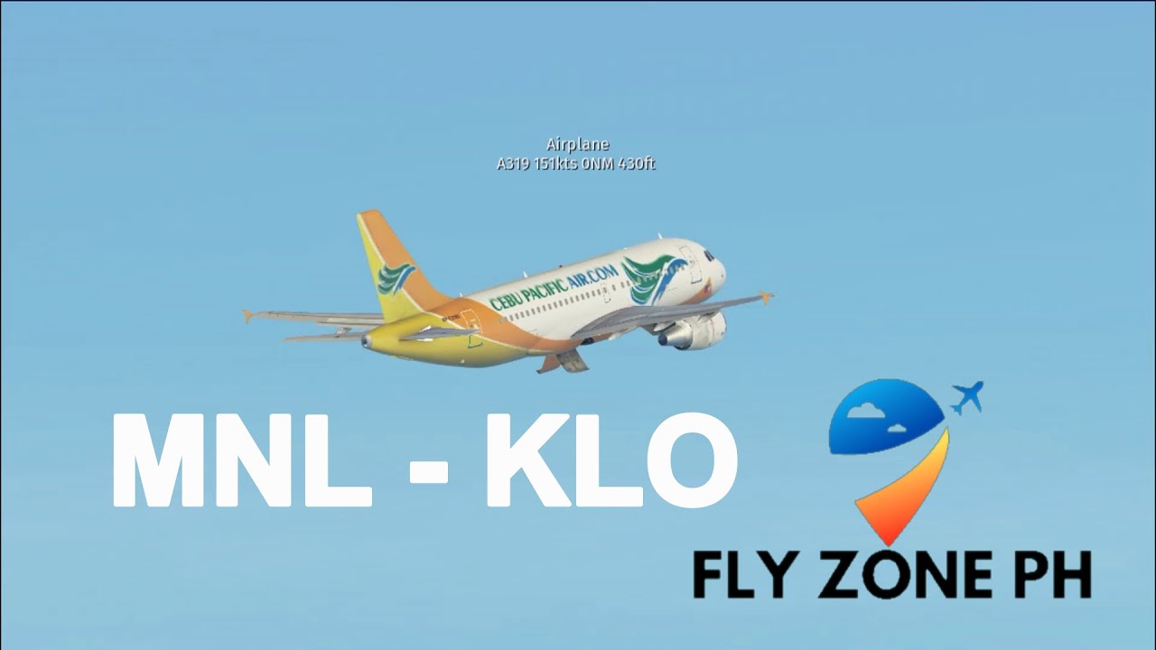 Infinite Flight Manila (MNL) to Kalibo (KLO) Cebu Pacific A319100