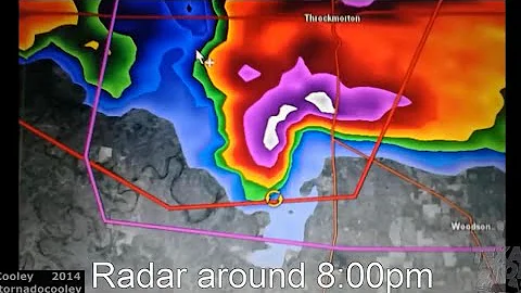 April 1, 2014  Throckmorton, Texas Damaging Baseba...