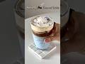 Dreamy Butterfly Pea Coconut Latte | Aesthetic Home Cafe Recipe | Manfard Sweets #shorts