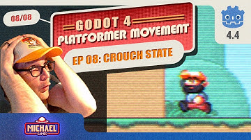 Crouch State // Platformer Movement 08/08 /// 2D Platformer Basics in Godot 4