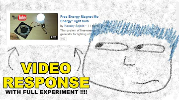 RE: Free Energy Magnet Motor fan used as Free Energy Generator "Free Energy" light bulb