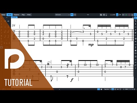 Tablature for Fretted Instruments | New Features in Dorico 3