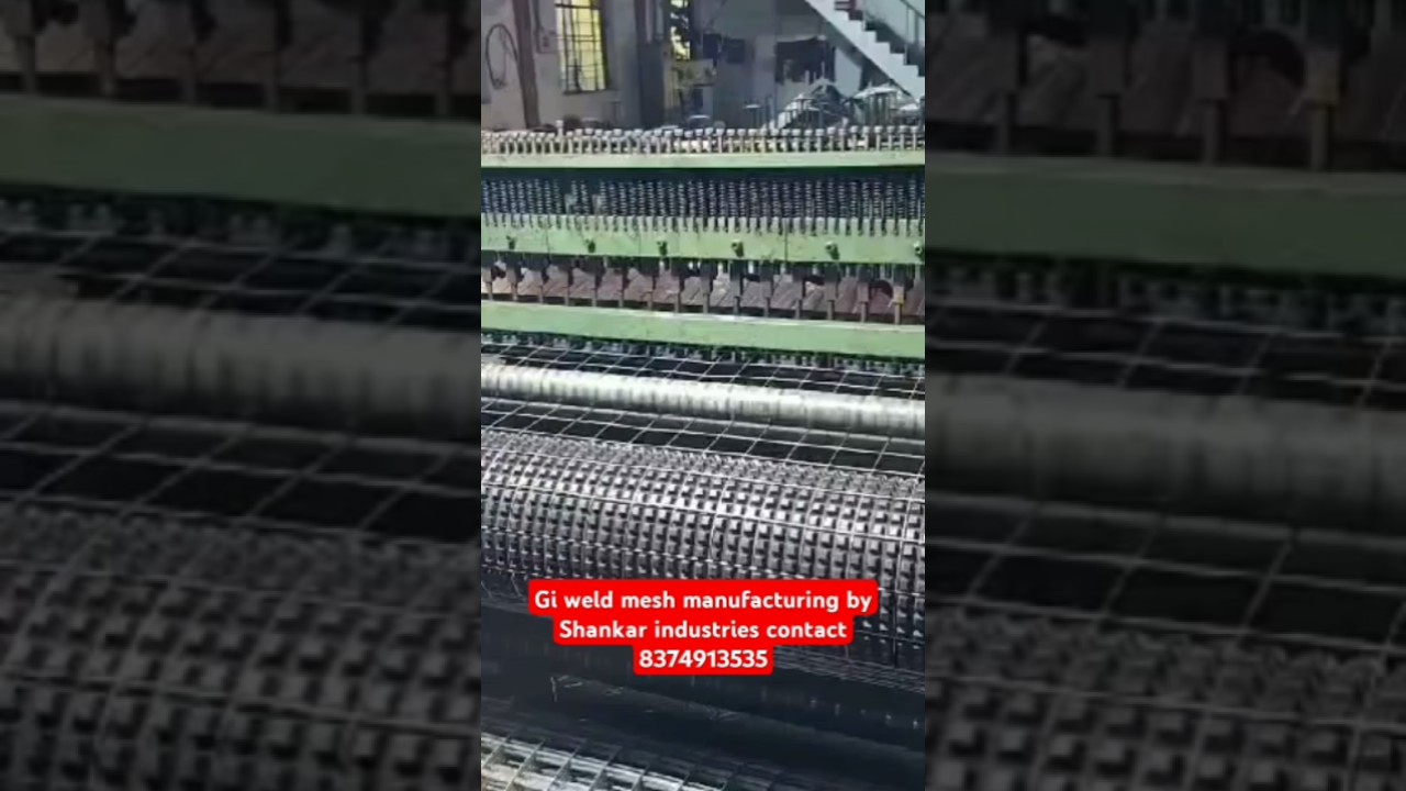 Gi weld mesh manufacturing by Shankar industries contact 8374913535