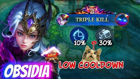 ABUSE COLDOWN!! NEW OBSIDIA BUILD AND EMBLEM 2025😱 (MUST TRY) OBSIDIA MLBB