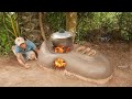 Techniques of making clay wood stoves sculpting shoes beautiful and effective 100%