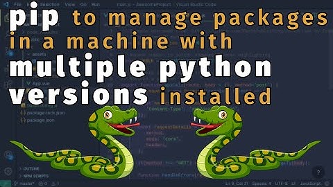 Managing pip packages in a machine with multiple python versions installed