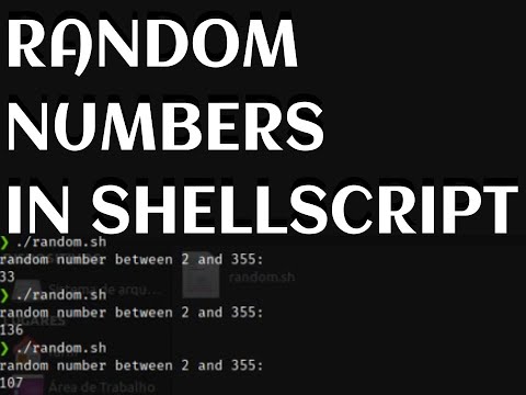 RANDOM NUMBERS IN SHELLSCRIPT