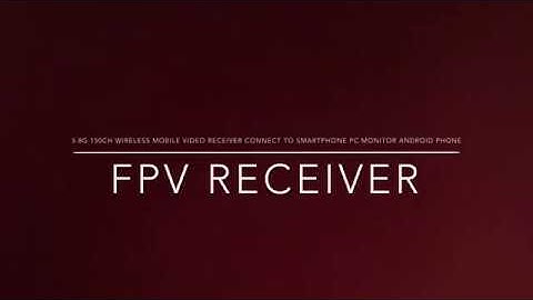 FPV Receiver 5.8G 150CH Wireless Mobile Video Receiver Support IOS or Android