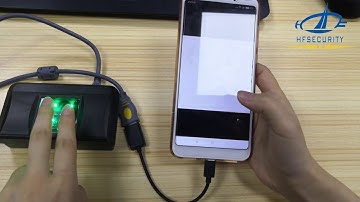 HFSecurity HF-OS300  Dual Roll Fingerprint Scanner Android Demo