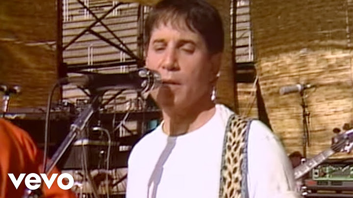 Diamonds on the Soles of Her Shoes Live version - Live performance video thumbnail
