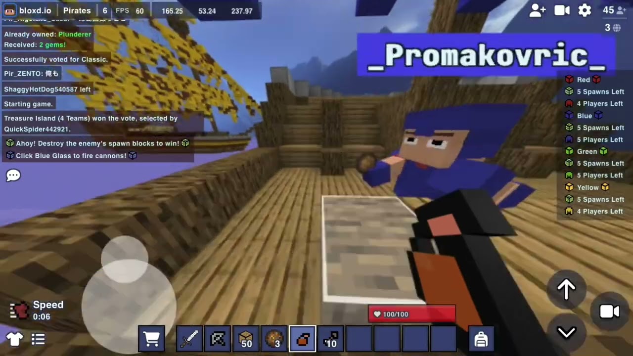 bloxdのパイレーツー！#bloxd #bloxdio #bloxdpirates #良かったらチャンネル登録してくれると嬉しい #パイレーツ#ブロックスド 
