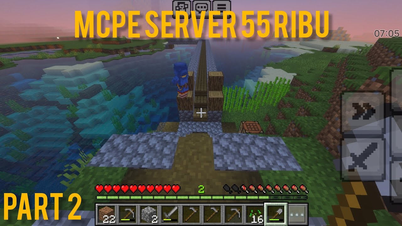 PART 2 AKU BARU BELI SERVER 2/365 HARI MAIN MCPE RECORD PETUALANGAN ...