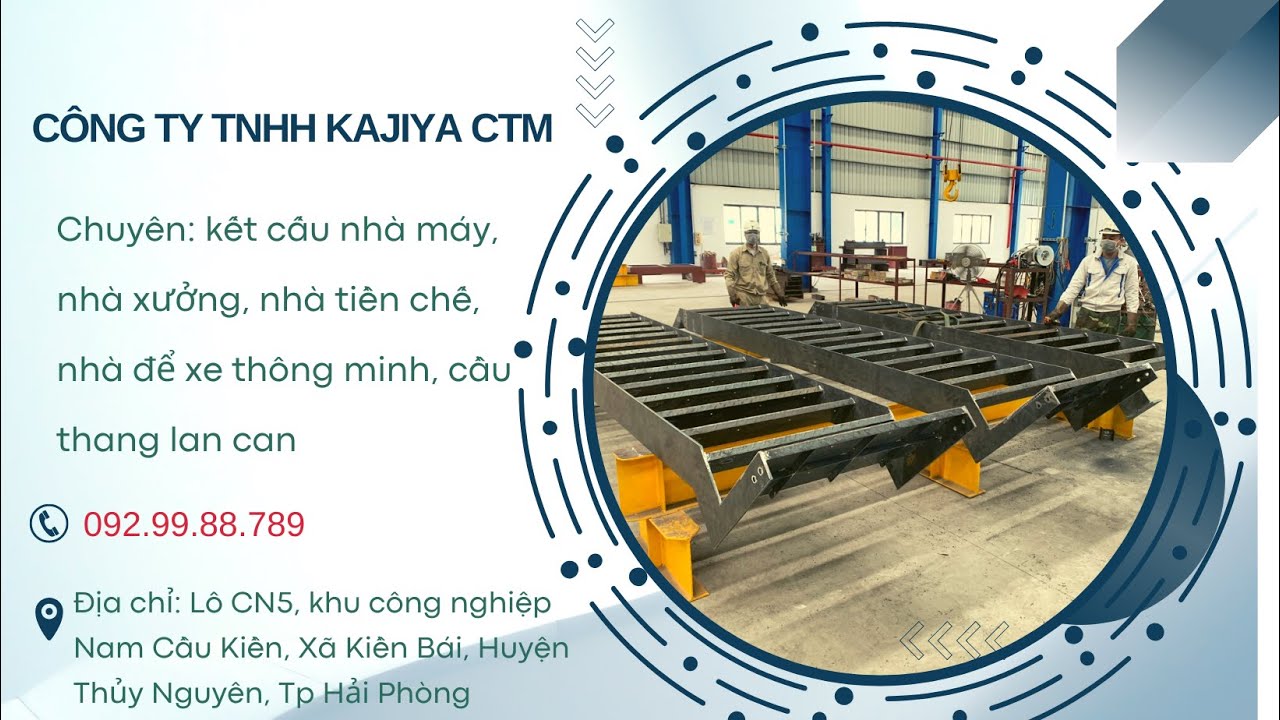Công ty Kajiya CTM thi công nhà thép tiền chế Hải Phòng: Kajiya CTM là một công ty chuyên thi công xây dựng nhà thép tiền chế Hải Phòng. Chúng tôi cam kết mang lại cho khách hàng sự hài lòng khi thiết kế và xây dựng ngôi nhà của mình. Chúng tôi phục vụ với tất cả khách hàng, bao gồm cá nhân, doanh nghiệp và tổ chức. Hãy liên hệ ngay với chúng tôi để có thông tin chi tiết về các dịch vụ của chúng tôi.