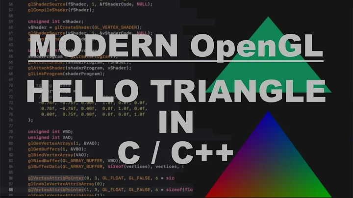 modern OpenGL - hello triangle in C / C++