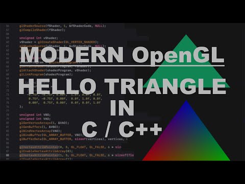 modern OpenGL - hello triangle in C / C++