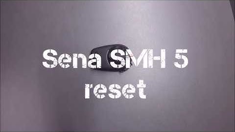 Sena SMH 5 Reset