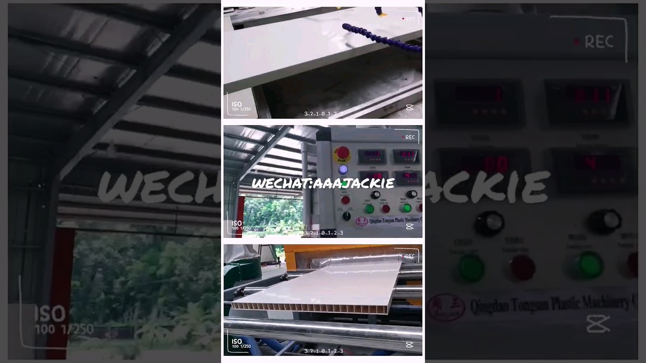 PVC Hollow Door Panel Wide Profile Extrusion Machine Highlights