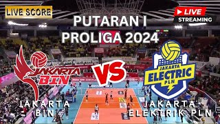 🔴[LIVE SCORE] MEGAWATI JAKARTA BIN VS JAKARTA ELEKTRIK PLN PROLIGA 2024