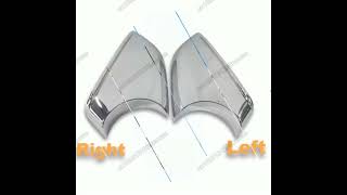 NEW For Tesla Model S 2012-2021 Chrome Rearview Side Door Wing