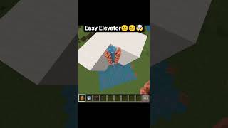 Easy Elevator😐😑🤯 #minecraft #shorts #gaming #audio #viral