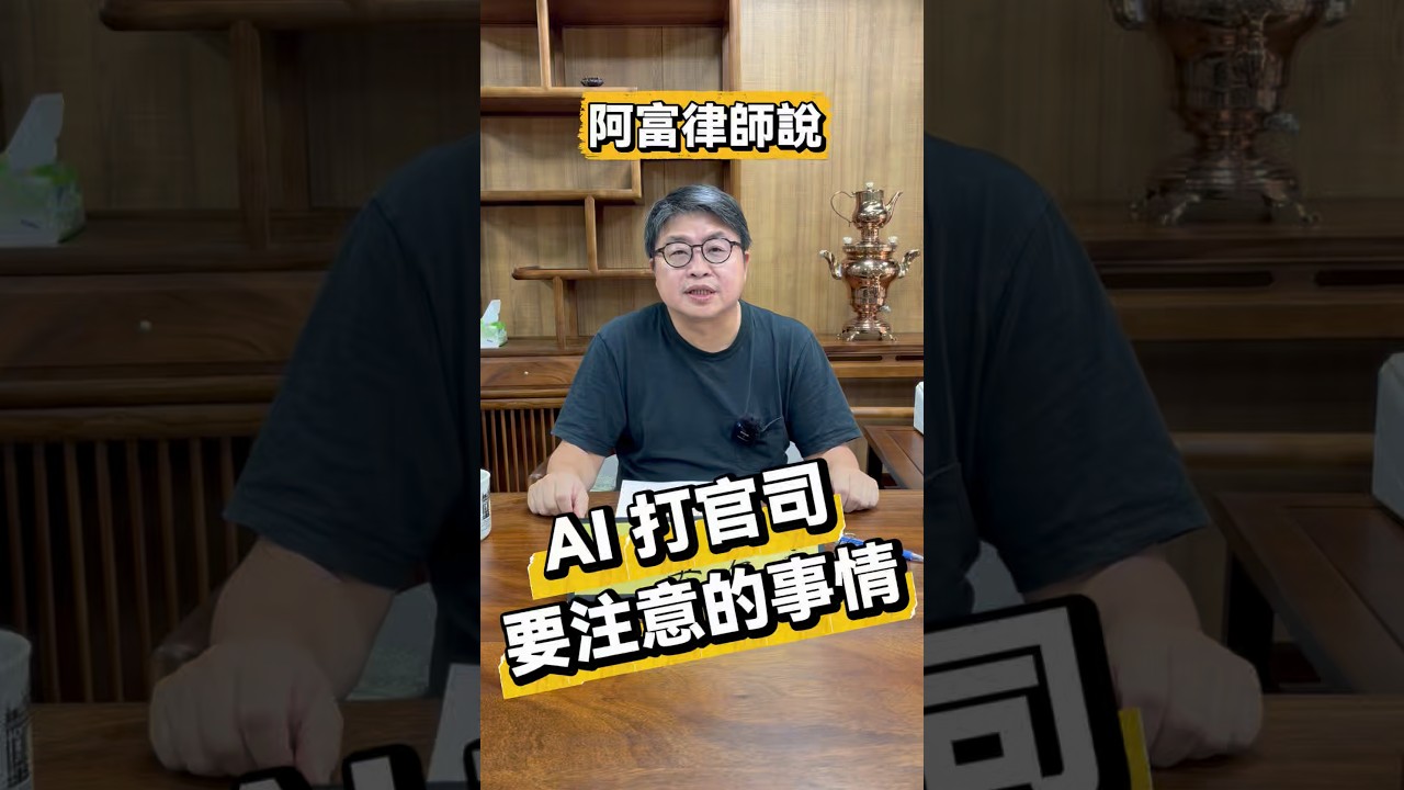 AI打官司要注意什麼!?#免費諮詢 #可道律師事務 #法律 #ai 縮圖