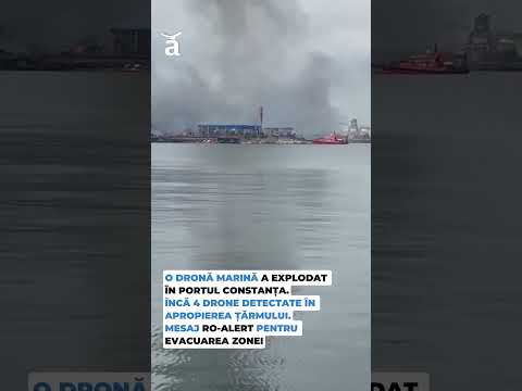 O dronă marină a explodat în Portul Constanța