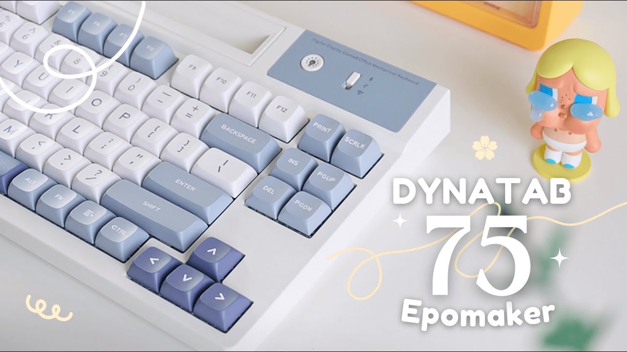 Epomaker「Dynatab 75」retro wireless keyboard with iPad holder