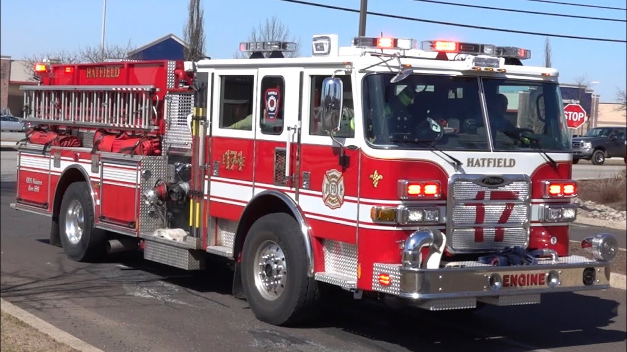 Hatfield Volunteer Fire Company Engine 171 Responding 3/4/22 YouTube